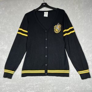 Wizarding World Of Harry Potter Sweater Kids XL Black Gryffindor Crest Cardigan